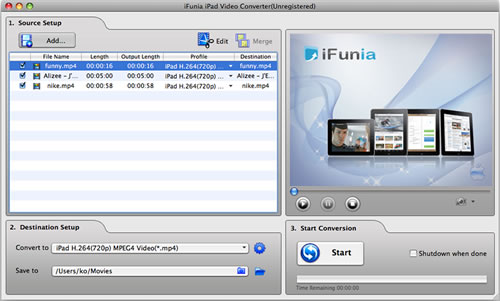IFunia iPadConverter Suite for Mac 2.9.5