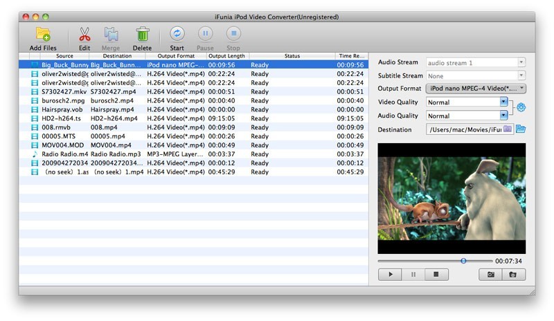 iFunia iPod Video Converter for Mac 3.9.0