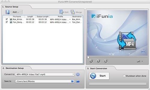 IFunia MP4 Converter for Mac 2.9.0.0