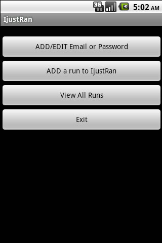 iJustRan for Android 1.0