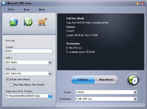 iMacsoft DVD Copy 2.7.1.0914