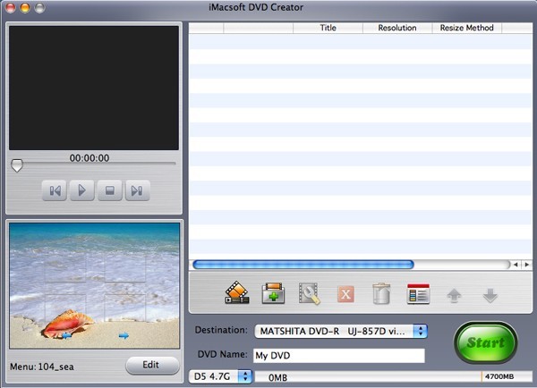 iMacsoft DVD Creator for Mac 2.6.8.0926