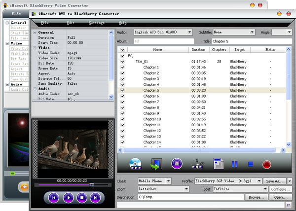 iMacsoft DVD to BlackBerry Suite 2.0.1.0621