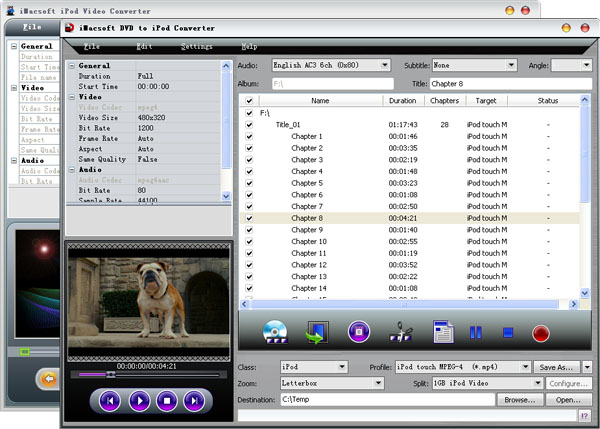 iMacsoft DVD to iPod Suite 2.0.1.0621