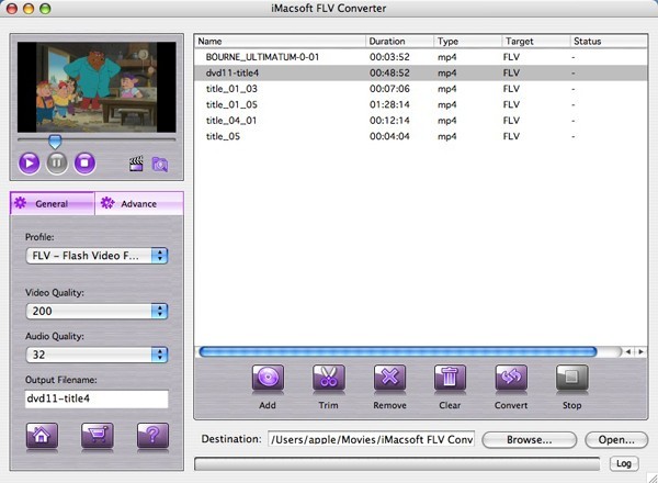 iMacsoft FLV Converter for Mac 2.0.2.0522