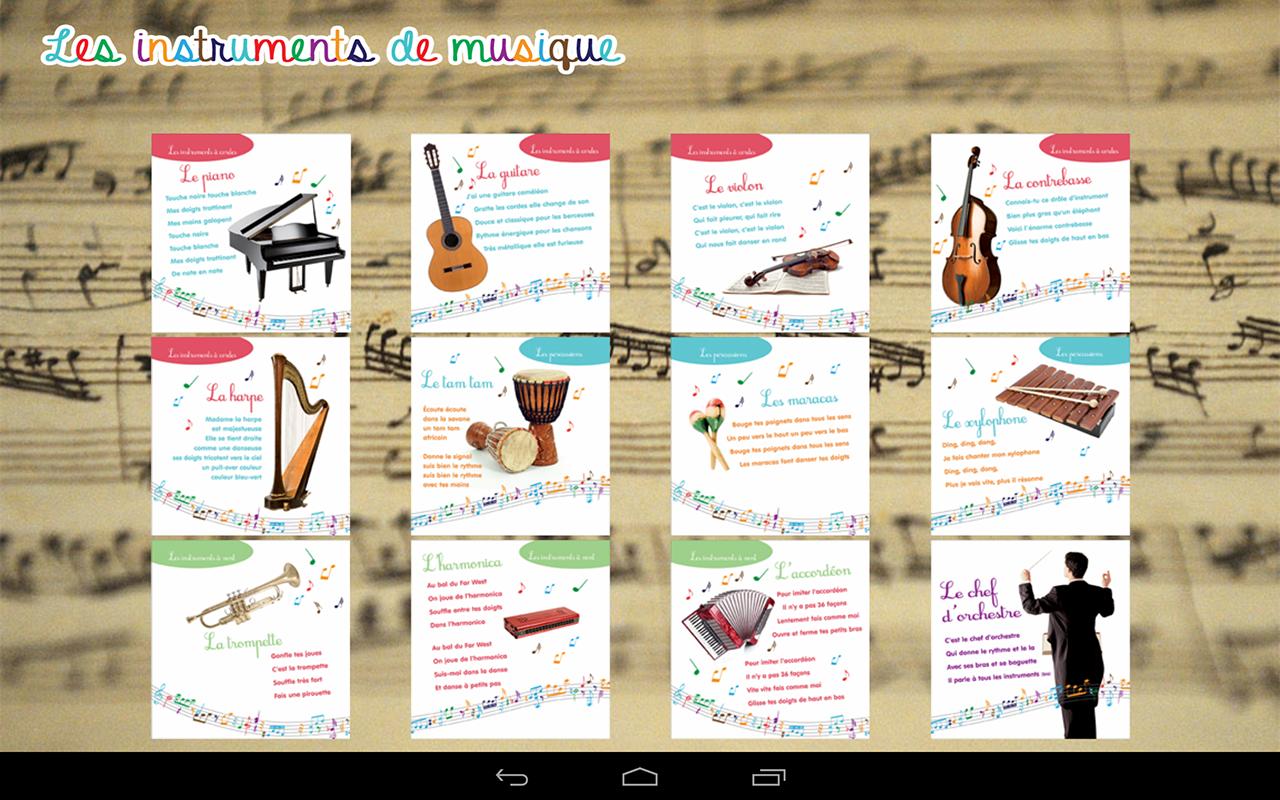 Imagier instruments de musique 1.0