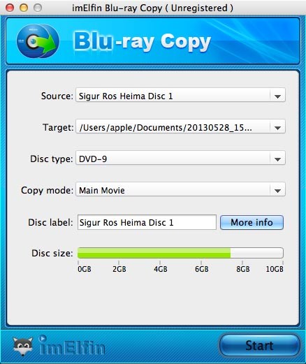 ImElfin Blu-Ray Copy for Mac 1.2.0