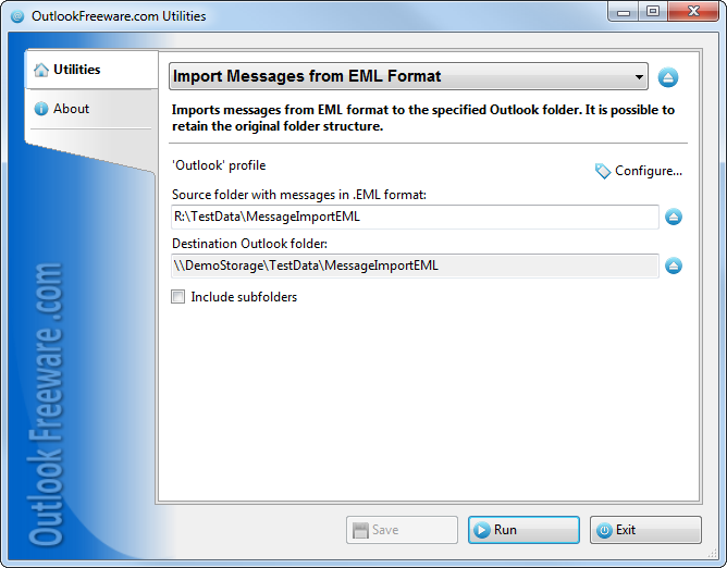 Import Messages from EML Format 2.5