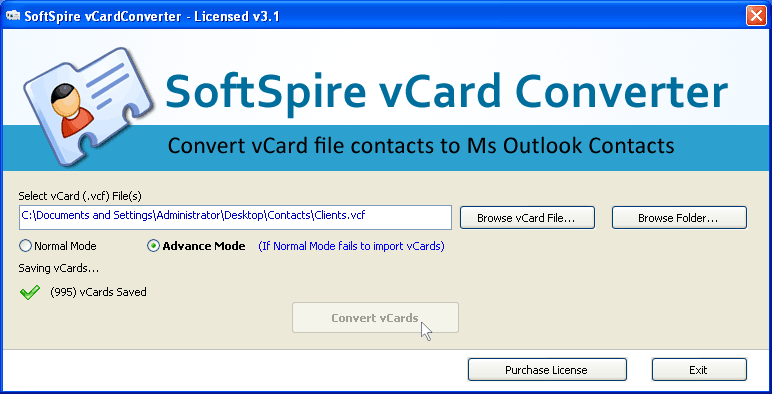 Importing Multiple VCF into Outlook 4.0