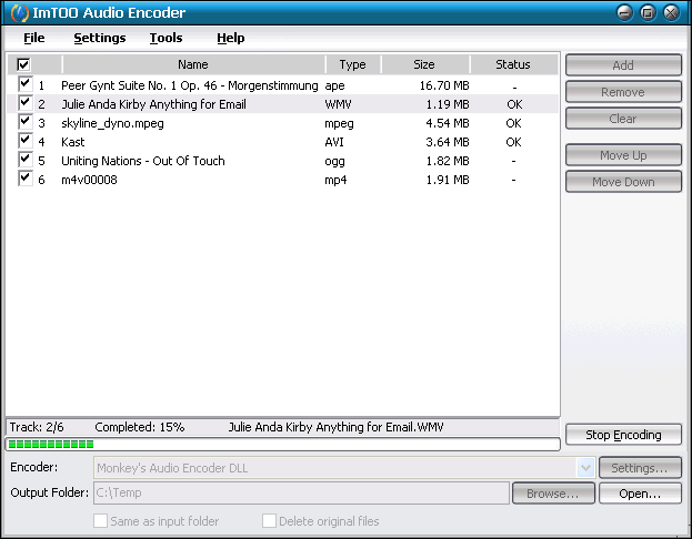 ImTOO Audio Encoder 2.1.63.0323