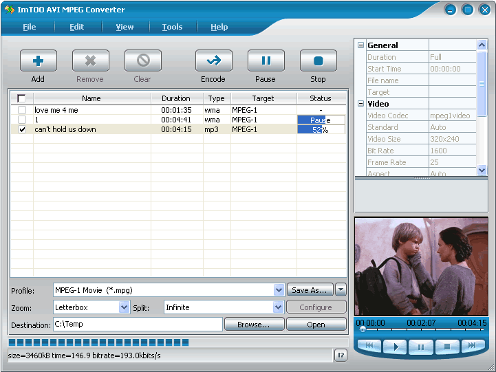 ImTOO AVI MPEG Converter 05/11/2007