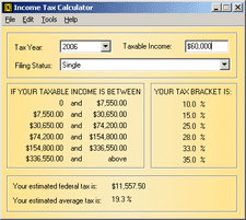 Income Tax Calculator 1.5