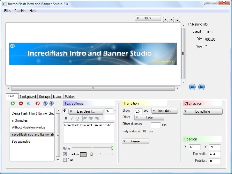IncrediFlash Intro and Banner Studio 2.03