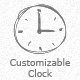 Infinity Customizable Analog Clock 1