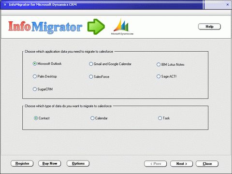 InfoMigrator for Dynamics CRM 1.0