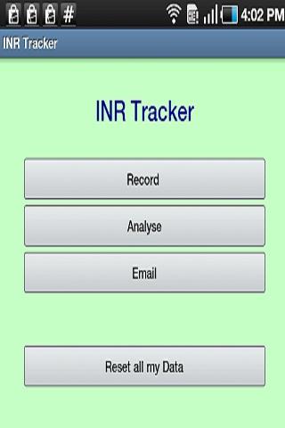 INR Tracker (Warfarin log) 1.0