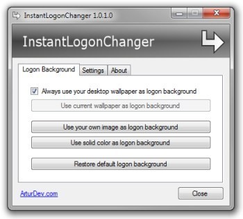 InstantLogonChanger (32-bit) 1.0.1.0
