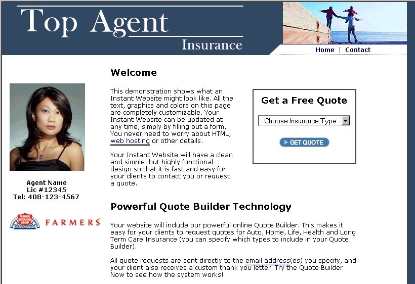 Insurance Agency Website Builder 1.5