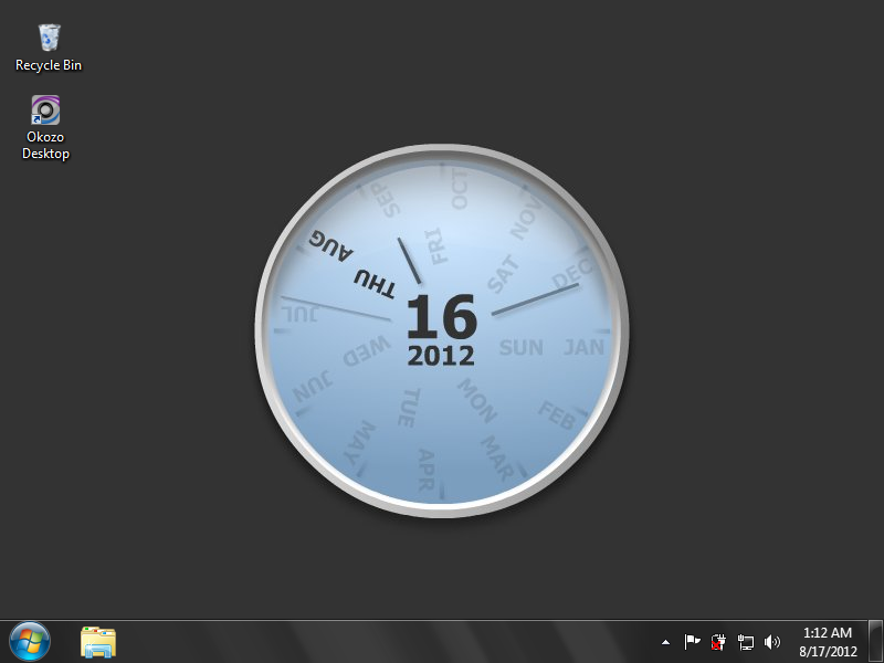 Interactive Calendar Desktop Clock 1.0.0