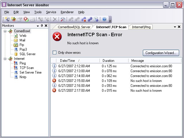 Internet Server Monitor 7.0.0.32
