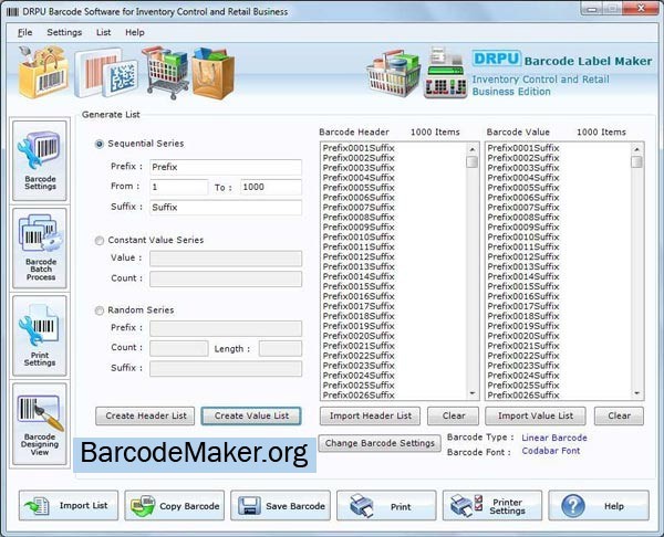 Inventory Barcodes Generator 7.3.0.1