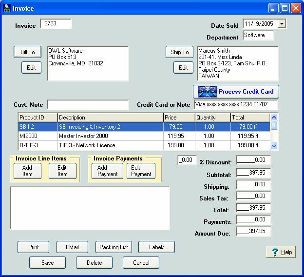 Invoicing and Inventory 3.3
