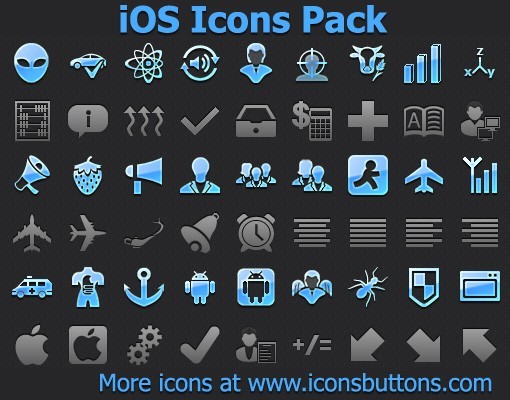 iOS Icons Pack 2012.1