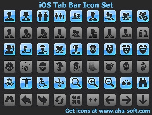 iOS Tab Bar Icon Set 2015.1