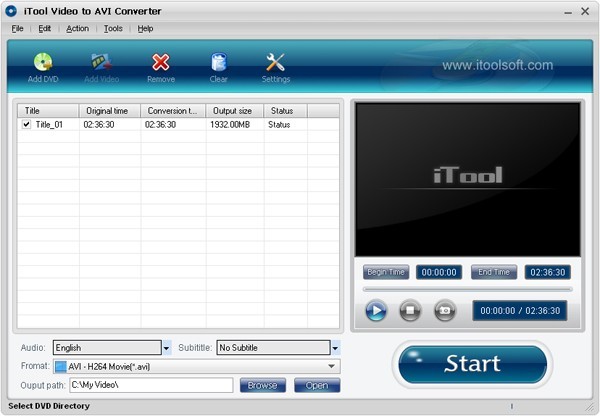 iovSoft Free Video to AVI Converter 6.5.8