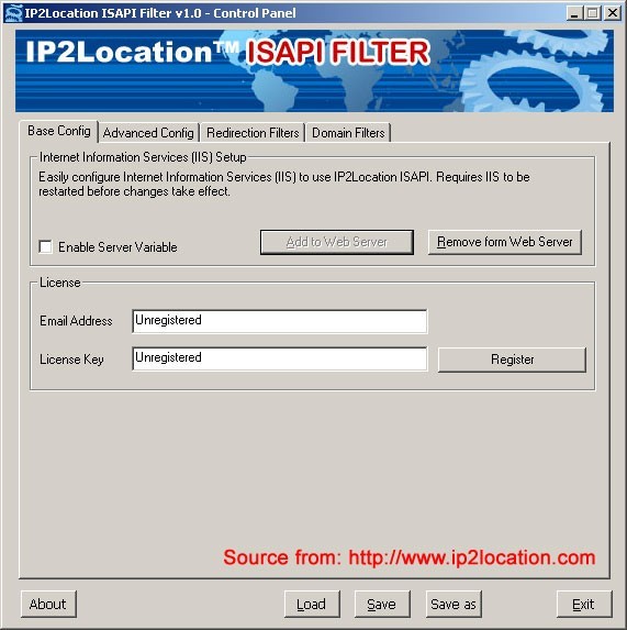 IP2Location ISAPI Filter 1.2
