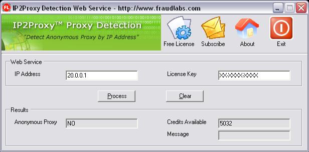 IP2Proxy Anonymous Proxy Detection (Desktop Application) 2.0