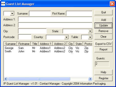 IP Guest List Manager 1.01