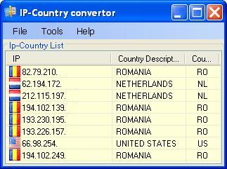 Ip to Country Convertor 1.3