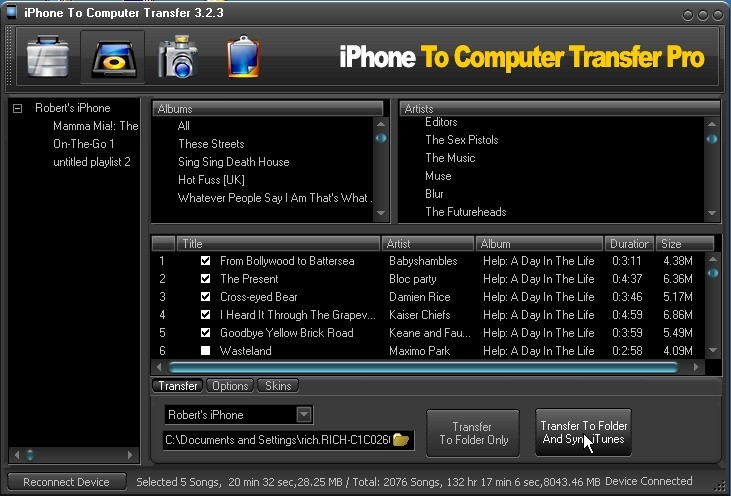 iPhone File Transfer 3.0.1
