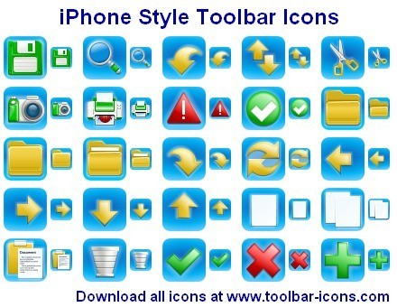iPhone Style Toolbar Icons 2013.1
