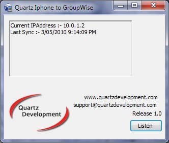 iPhone to GroupWise 1.0.0.0