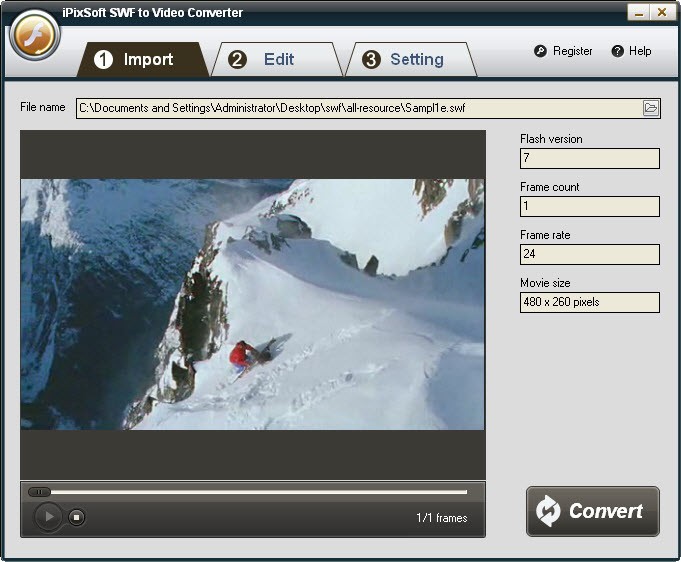 iPixSoft SWF to Video Converter 1.3.7