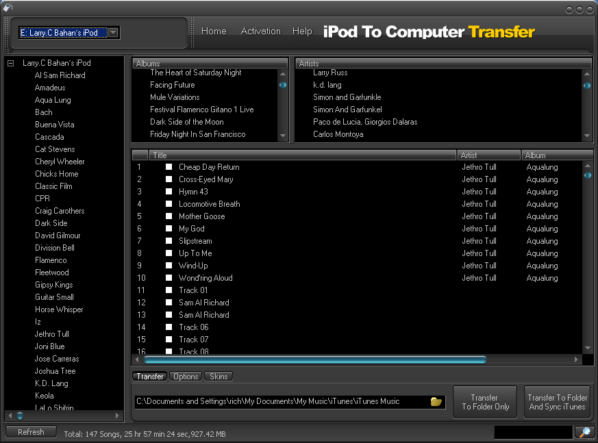 iPodAid iPod To Computer Transfer 5.8.2
