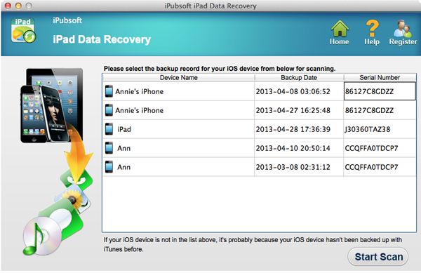 iPubsoft iPad Data Recovery for Mac 2.1.6