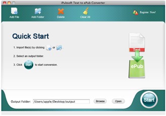 iPubsoft Text to ePub Converter for Mac 2.1.0
