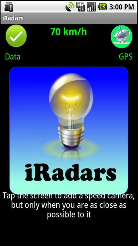iRadars, Speed Camera Warner 1.0