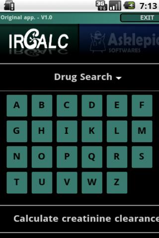 IRCALC - Drug dosage in RF 1.2