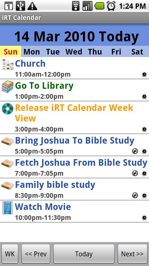 iRT Calendar for Android 1.5 1.0.6
