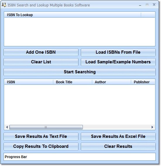 ISBN Search and Lookup Multiple Books Software 7.0