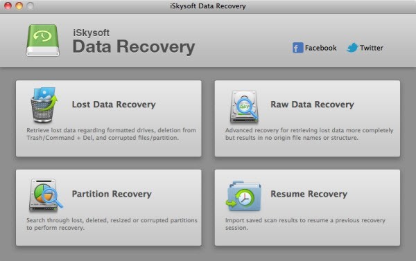 iSkysoft Data Recovery for Mac 2.0.1