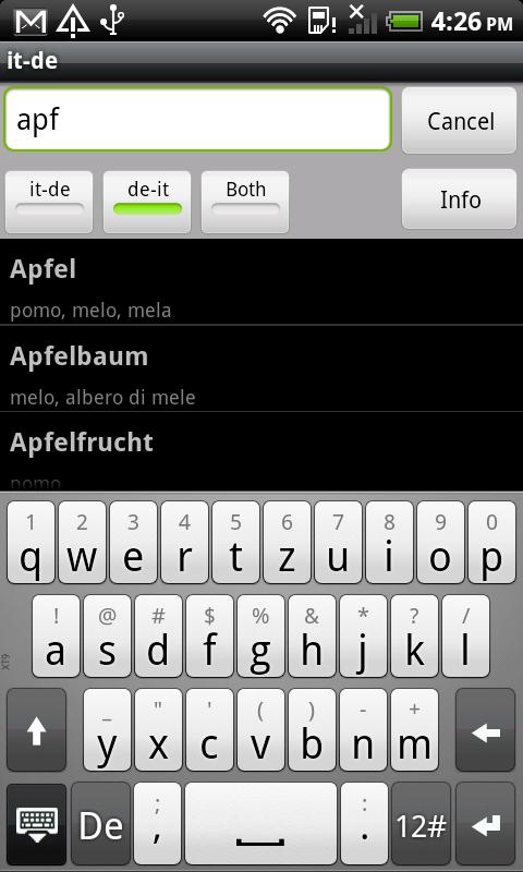 Italian-German Dictionary 2.4
