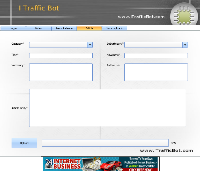 iTrafficBot Submitter 1.0.0.1