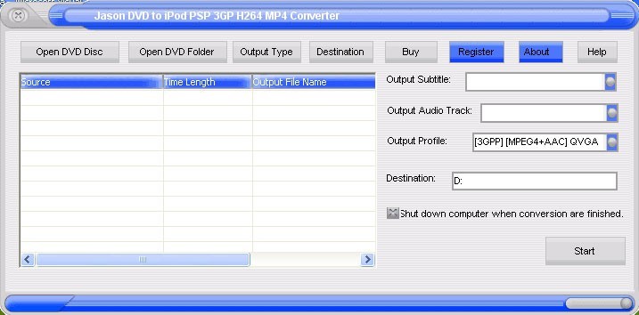 Jason DVD to iPod PSP 3GP PPC MP4 Converter 9.99