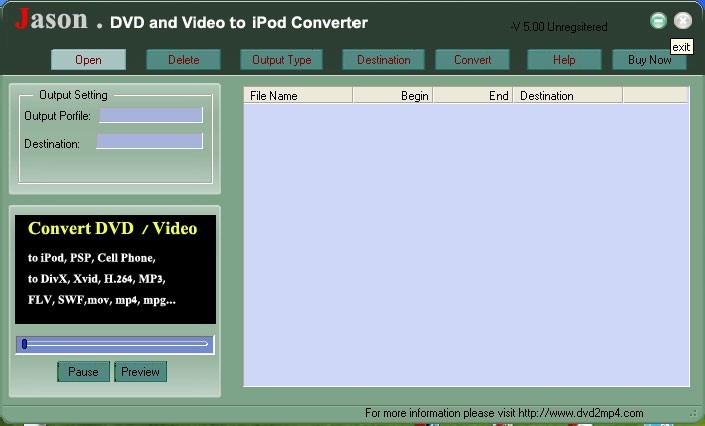Jason DVD Video to Mac iPod Converter 8.99