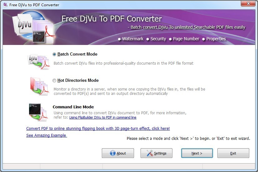 JCSOFT Free DjVu to PDF Changer 1.0